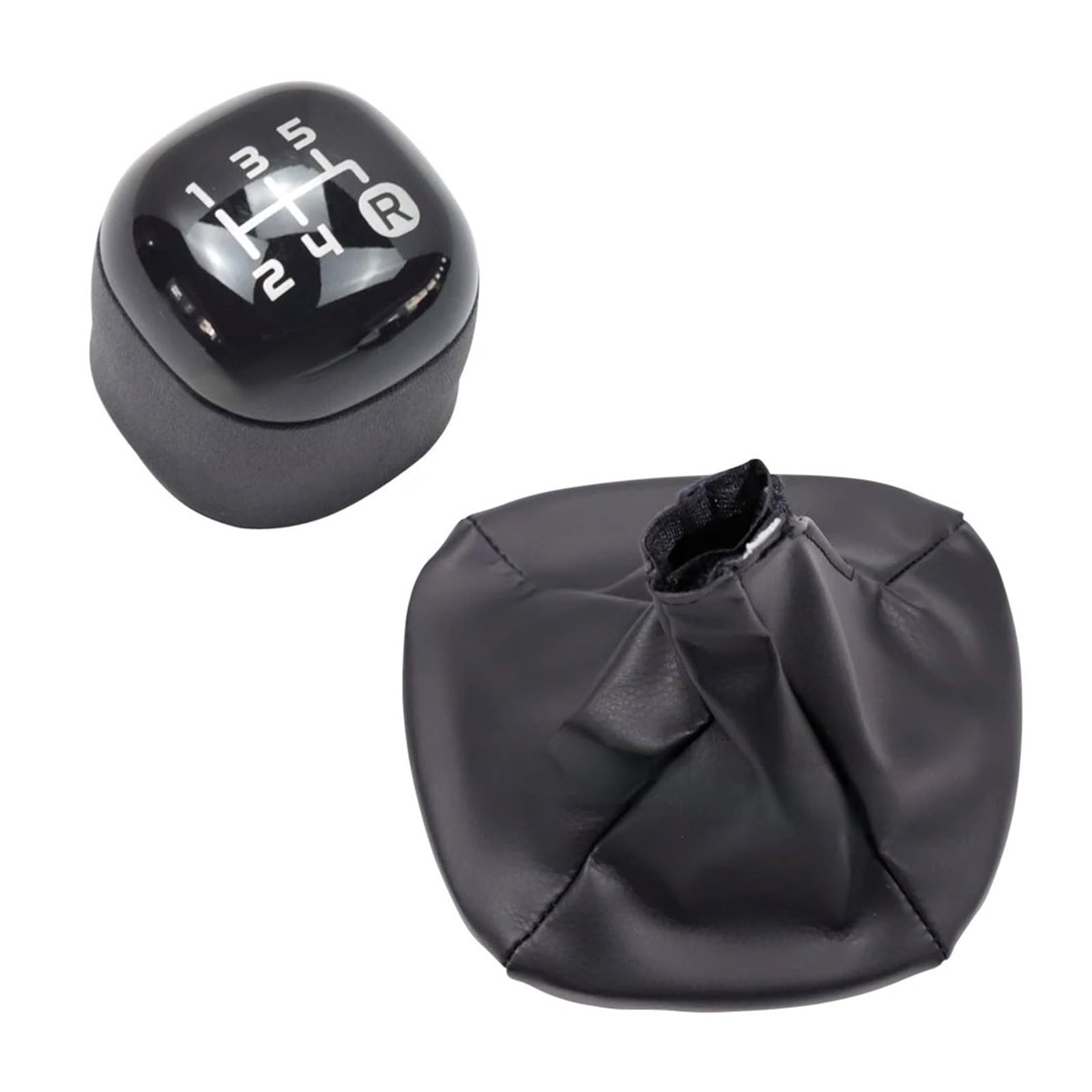 HTVTKRFGRL for Fiat Panda 2012- Gear Knob Style ABS/Leather OE 502942700