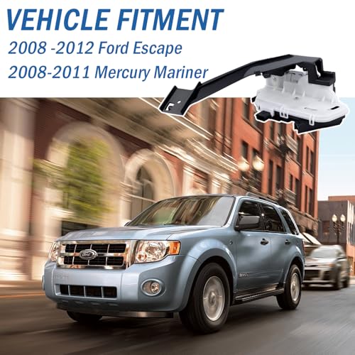 Image of Front Left Driver Side Power Door Lock Actuator, Door Latch Compatible with Ford Escape 2008-2012, Mercury Mariner 2008-2011, Replaces 937-650 9L8Z-7821813-A BL8Z-7821813-A