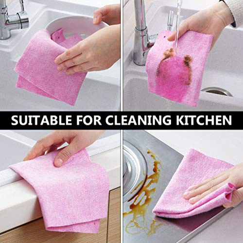 HEMOTON 24 peças de toalhas de limpeza de cozinha, panos de prato, panos de limpeza de microfibra pa