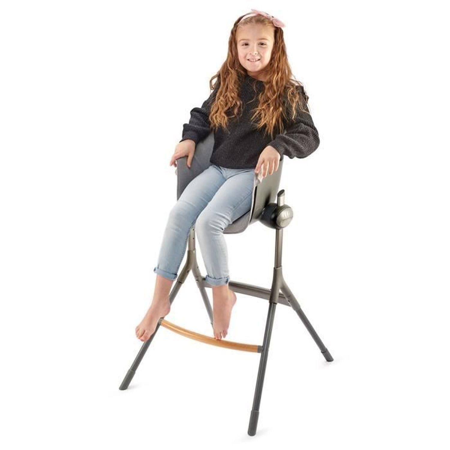 BÉABA, Junior Cushion for Up & Down High Chair, Comfortable, Ergonomic, from 3 Years, Water Repellent, Grey - Image 4