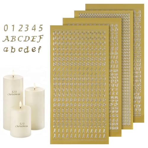 3 fogli adesivi per diario, lettere adesive piccole, lettere adesive dorate, lettere adesive oro, goffratura oro, adesivi alfabeto numeri fogli, adesivi alfabeto inglese, per quaderni, scatole