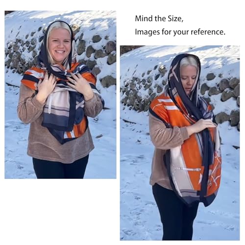 Aufeel Fashion Scarves 100% Satin Silk Scarf Long Lightweight Sunscreen Shawls Wraps for Women Hair Scarves3