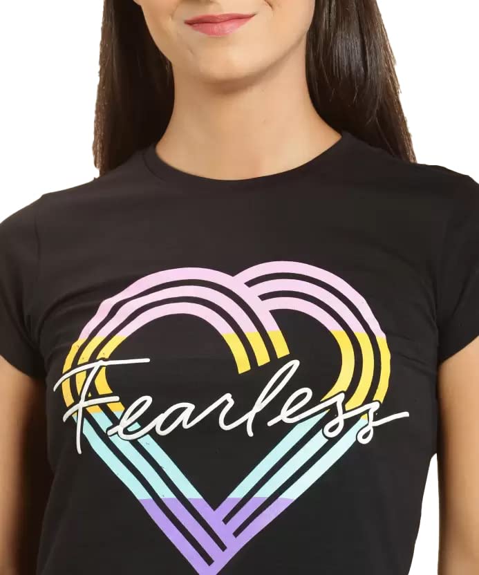 Image of Lyra Women's Cotton Regular Fit T-Shirt