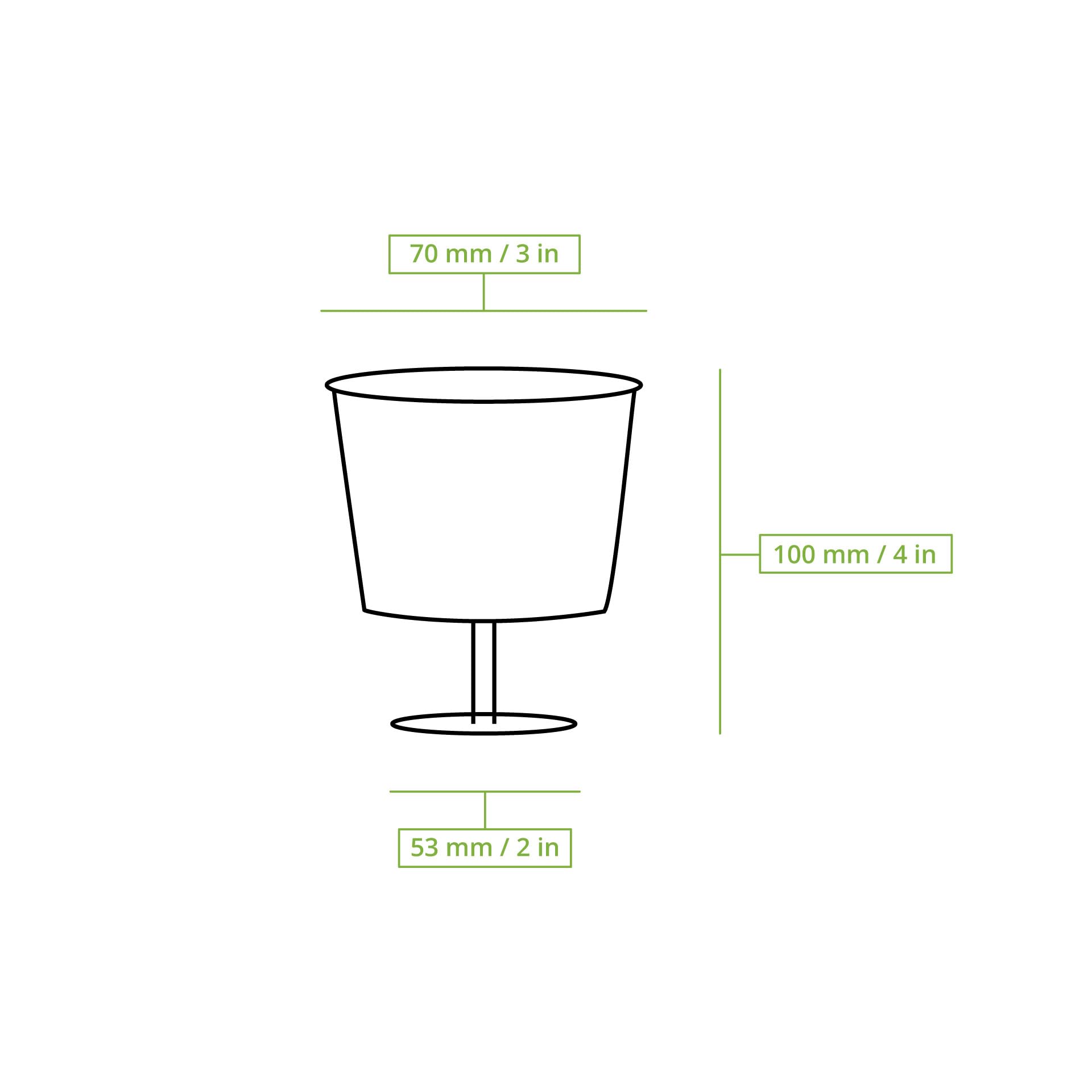 BIOZOYG 150 pcs Verres à vin plastique 200 ml - réutilisables