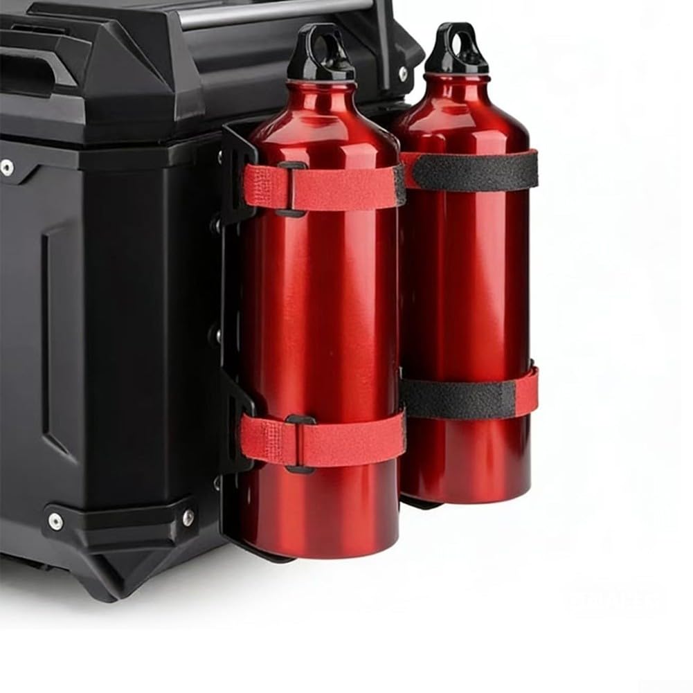 Soporte de metal para extintor de incendios BMW R1200GS negro (plata) | Acero de alta resistencia, revestimiento negro, ajuste perfecto para R1200GS, resistente a la intemperie, duradero