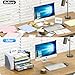 OPNICE Desk Organizer, 4-Tier Desktop File Organizer with Drawer and 2 Pen Holders, Office Desk Accessories, File Sorters, Workspace Organizers for Office Supplies(Black)