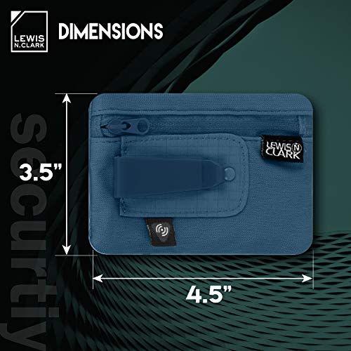 Lewis N. Clark RFID Hidden Clip Stash Money Belt Travel Pouch + Credit Card/Id Holder for Women & Men - Image 4