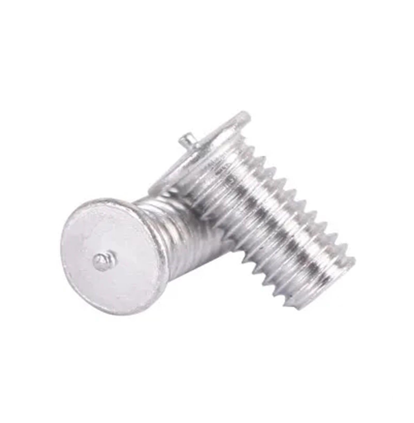 100 teile/los M6 * 10/12/16/20/25/30/35/40/45/50 aluminium Schweiß Bolzen Schraube (Color : Silver, Size : M6X10)