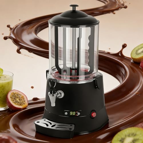 Dispensador De Chocolate Caliente Comercial Mejorado De 600 W, Control De Temperatura Inteligente De 30-90 ℃, Máquina De Bebidas Calientes Con Grifo, Para Chocolate, Cacao, Té Con Leche(10L/2.64gal)