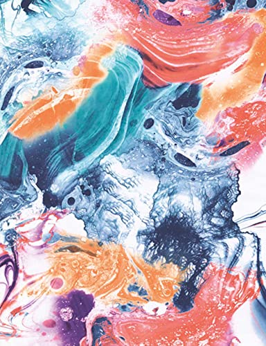 Décopatch C793C -Une pochette de 3 feuilles de papier extra fin imprimé 30x40 cm, Marbling