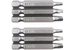 Fixinus 6-Piece Square Screwdriver Bits for Optimal Precision