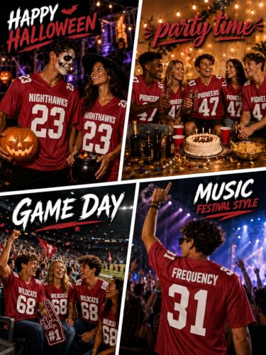 Image of Custom Replica Football Jersey with Name Number Logo