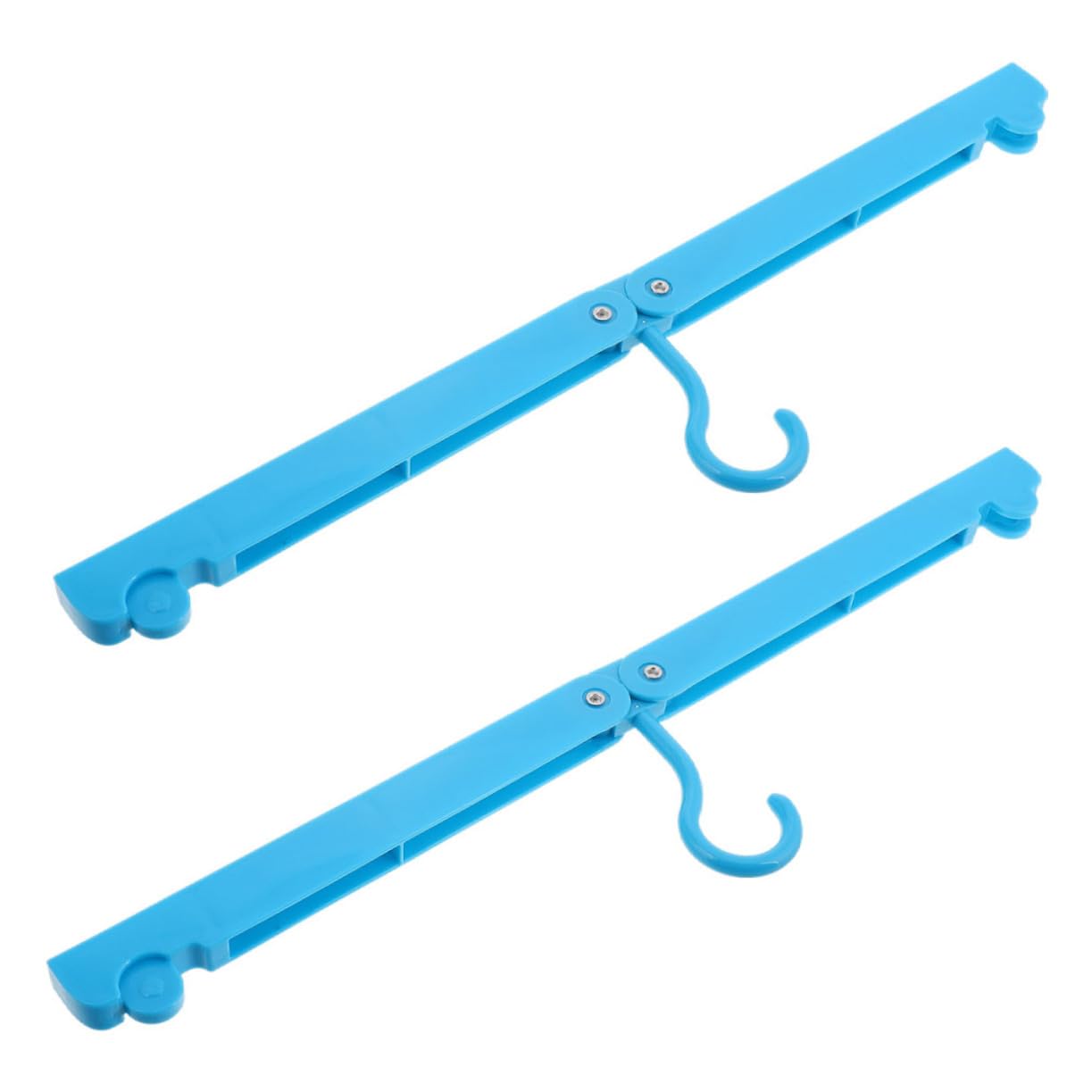 HAWILLOSCH Space Efficient Rv Folding Hangers 2 Pack Hotel Hangers Lightweight Strong