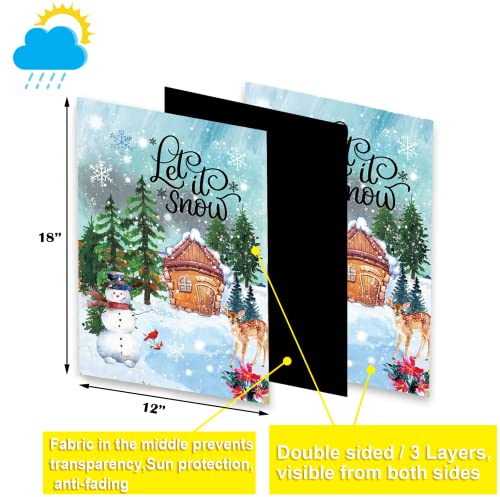 Cdlong Seasonal Garden Flag Set Of 12 Double Sided 12 X 18 Inch Yard Flag, Small Garden Flags For Outside, Christmas Spring Seasonal Flag For Outdoor Holiday Decorations thumb #1