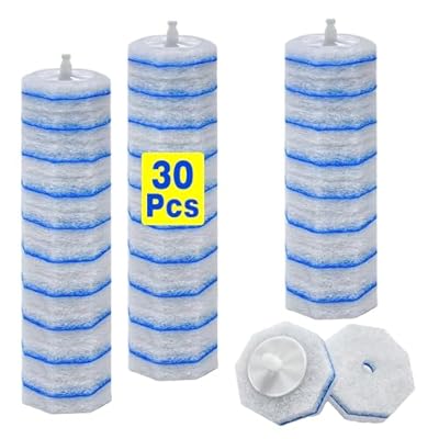 30 Toilet Wand Refills Fits for Clorox Toilet Wand, Upgrade 3-Layer Disposable Bowl Cleaner Refills for Bathroom Cleaning, 3X Cleaning Power, No Falling Apart