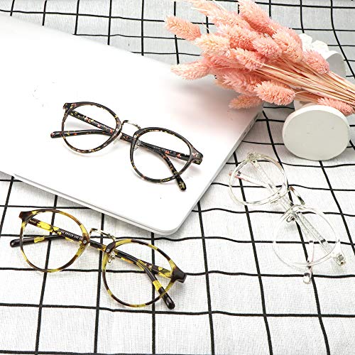 Image of Blue Light Blocking Glasses 3 Pack Square Frame Computer Gaming Reading Glasses Men Women Anti Eyestrain