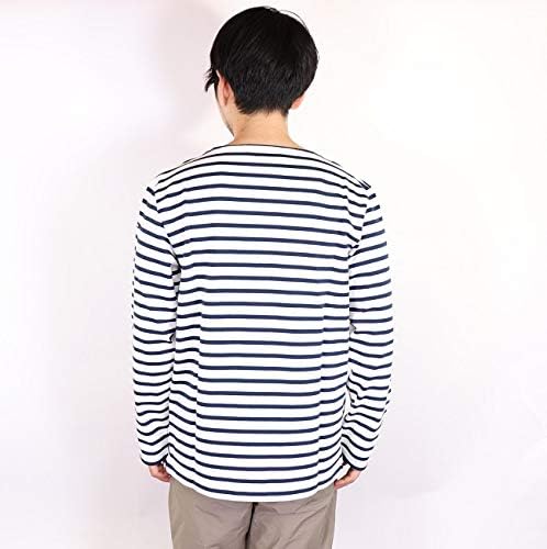 Amazon | Le minor ルミノア メンズ ボーダー カットソー 長袖