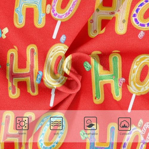 Cute Gingerbread 'HO' Letters Red Toddler Underwear Floral 2t Cotton Girl Panties Cute Artistic Briefs Underpants3