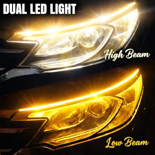 Image of OTO2EYE H4 LED Headlight Bulb for Bike 50W 5000LM 6500K Super Bright Low-Yellow, Hi-Yellow-White | Motorcycle LED Headlight with Cooling Fan | Compatible with H4 /H19 | 1 Years Warranty | Pack of 1