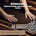 Fullmosa Uhrenarmband 20mm mit Schnellverschluss Kompatibel mit Samsung Watch 7/6/5/4 40mm 44mm/Watch 5 Pro 45mm, Garmin vivoactive 6/5/3,Leder Armband,Grau + Schwarz Hardware