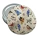 Northeastern Birds Pattern Round Rubber Non-Slip Jar Gripper Lid Opener