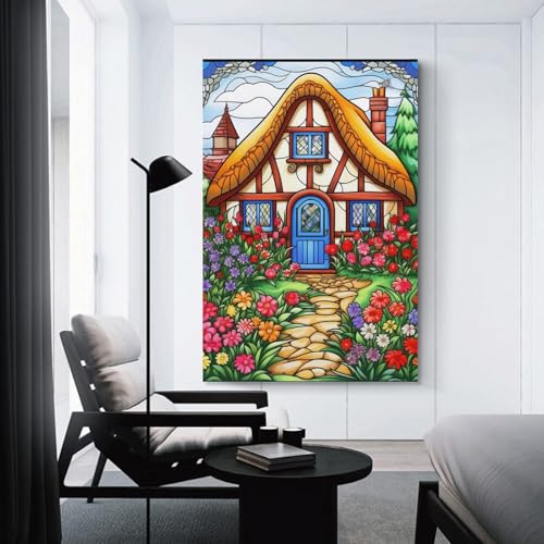 Impression sur toile premium grand chalet montagnard chic