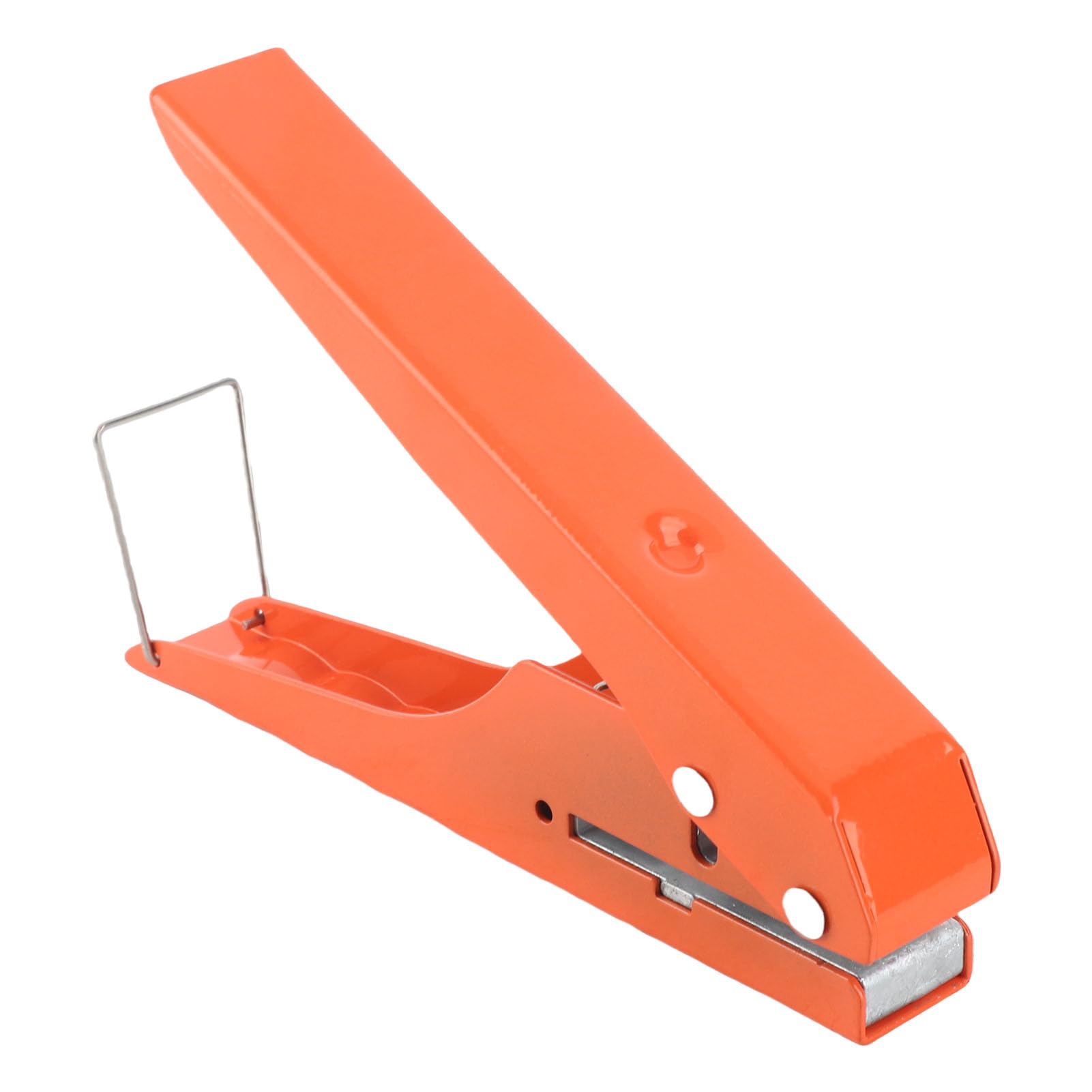 Pinza Punzonadora para Cantos, Hierro Cromado Brillante, Boca Oblicua Plana, Tratamiento Térmico Resistente, Ahorro de Mano de Obra, Punzón de un Agujero con Escala para