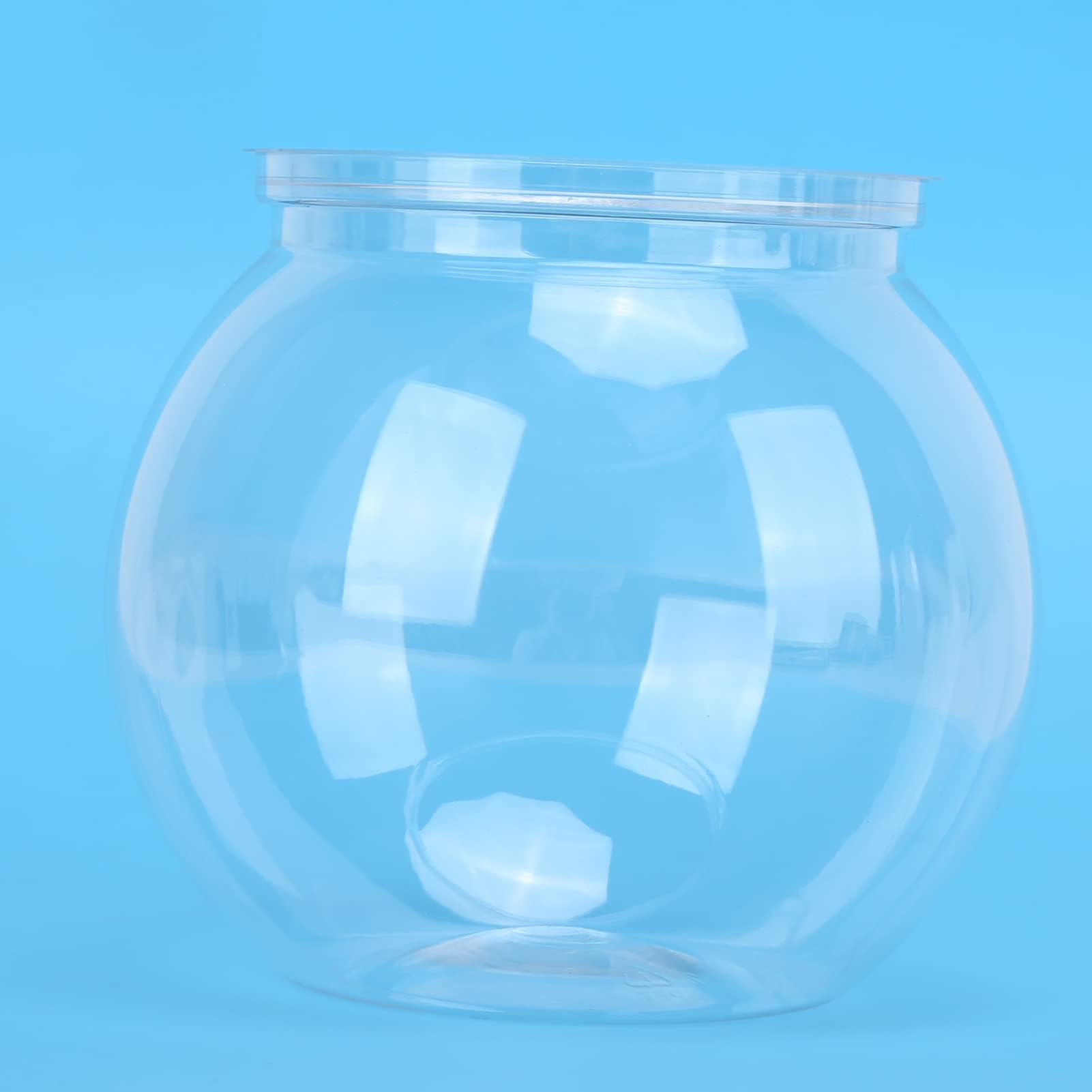 Goldfischglas, Transparentes Fischglas aus Kunststoff, Mini-Aquarium für Betta-Fische, Goldfische, Klar, Hydroponische Pflanzenschale, Anker, Hocking, Klassisches Fischglas Im (L)