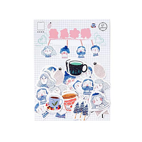 Qinlee Siegelaufkleber Cartoon Aufkleber Etiketten Scrapbooking Sticker DIY Fotoalbum Tagebuch Sticker Dekoration