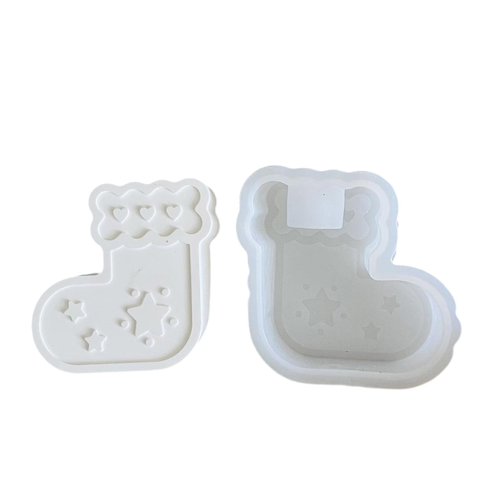 Tsophreniq Silicone Candlestick Molds Christmas Stocking Holder for Epoxy Resin Holder Home Decoration