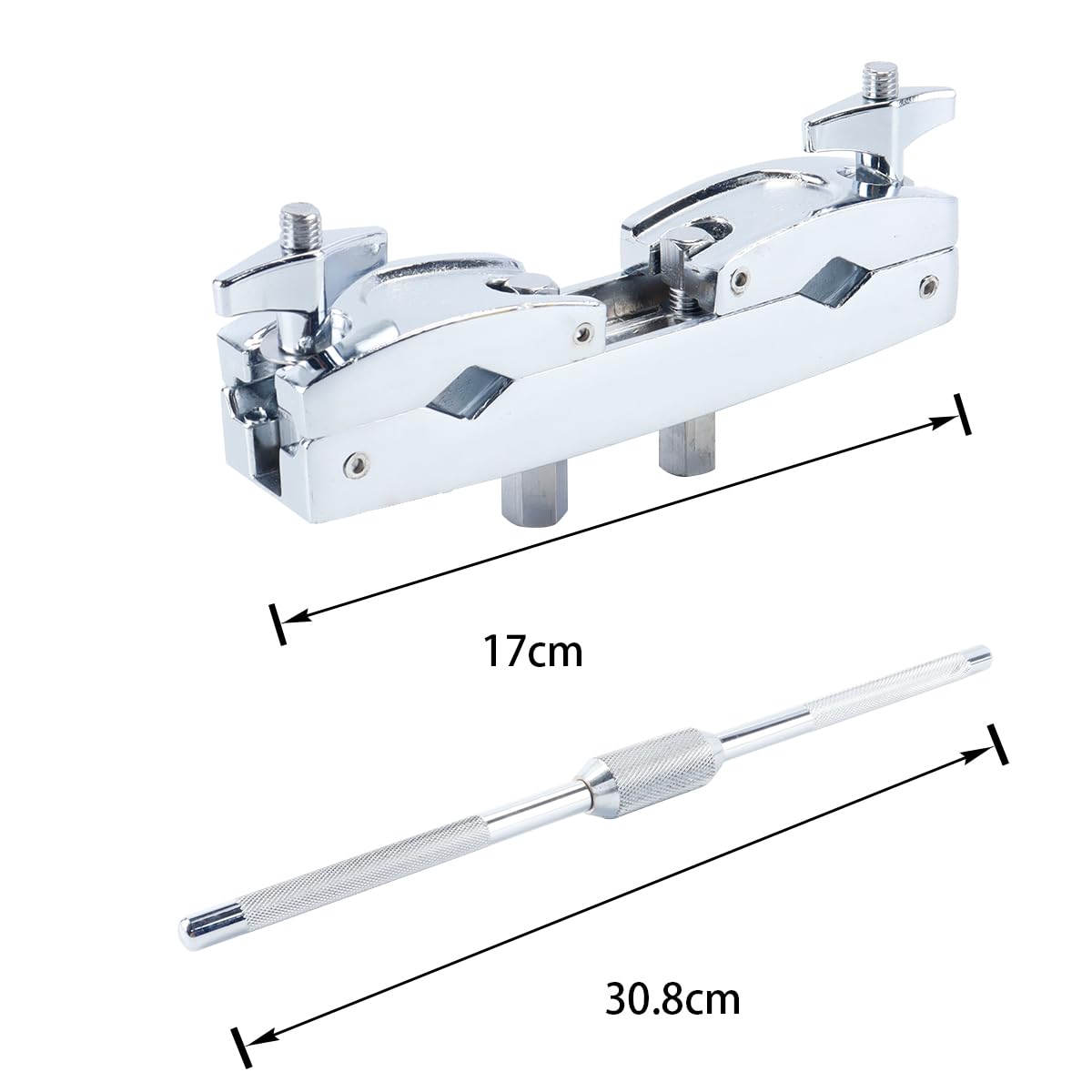 Nicear Drum clamp Pipa accessories Gong clamp Two-way extension rack Drumstick parts and accessories - Image 3