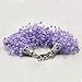 Handmade Violet amethyst bracelet Purple bridesmaid gift her jewelry Elastic gemstone jewelry with Lavender natural stone Wedding jewelry women