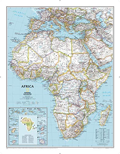 Africa Classic, Laminated: Wall Maps Continents