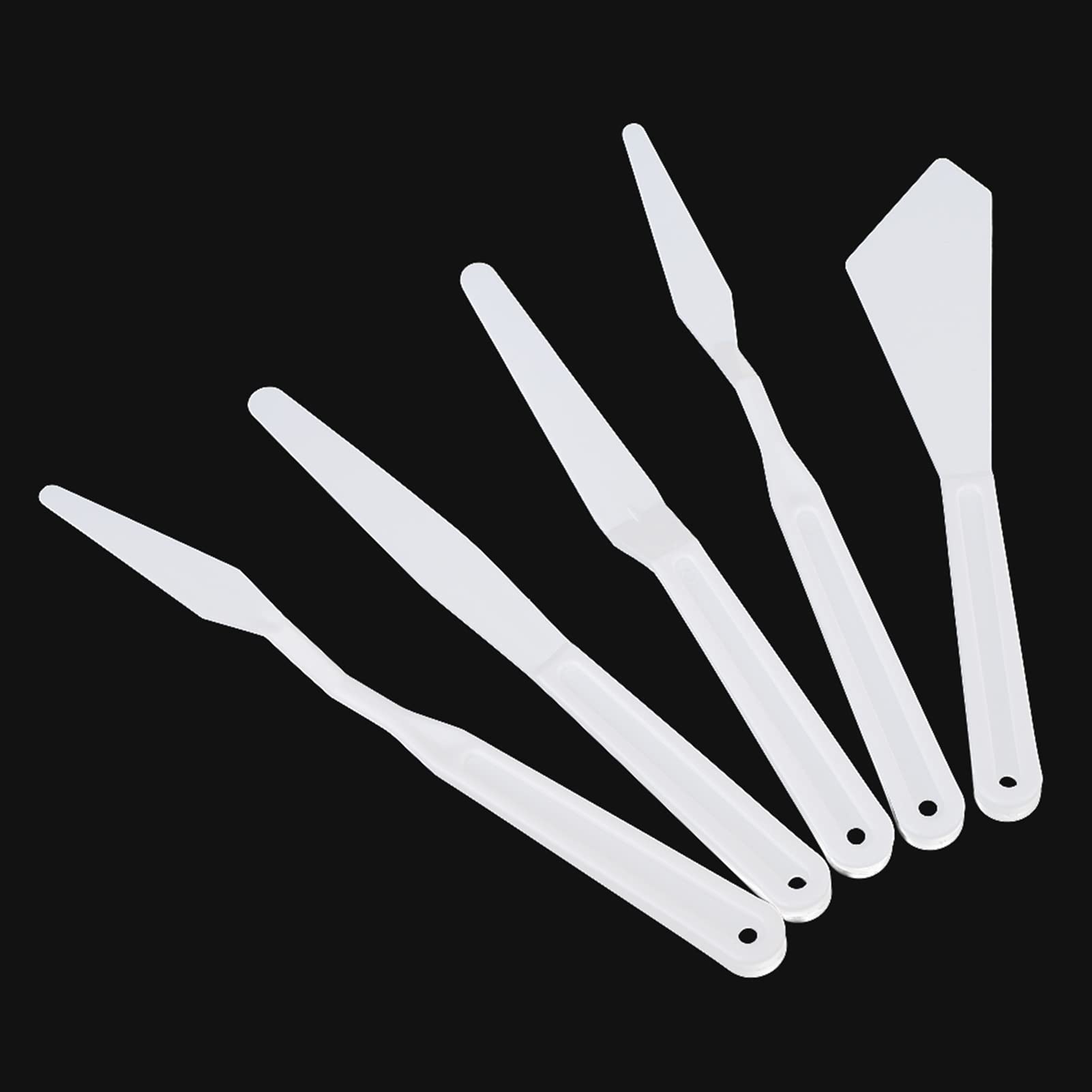 6pcs White Plastic Painting Knives Paint Art Pigment Spatulas Knife SpatulasPainting KnivesPainting KnifePainting Spatulas Exquisite That Workman Allows over over Create He