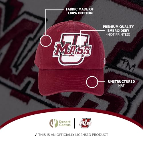 Gorra bordada ajustable University of Massachusetts miniatura 3