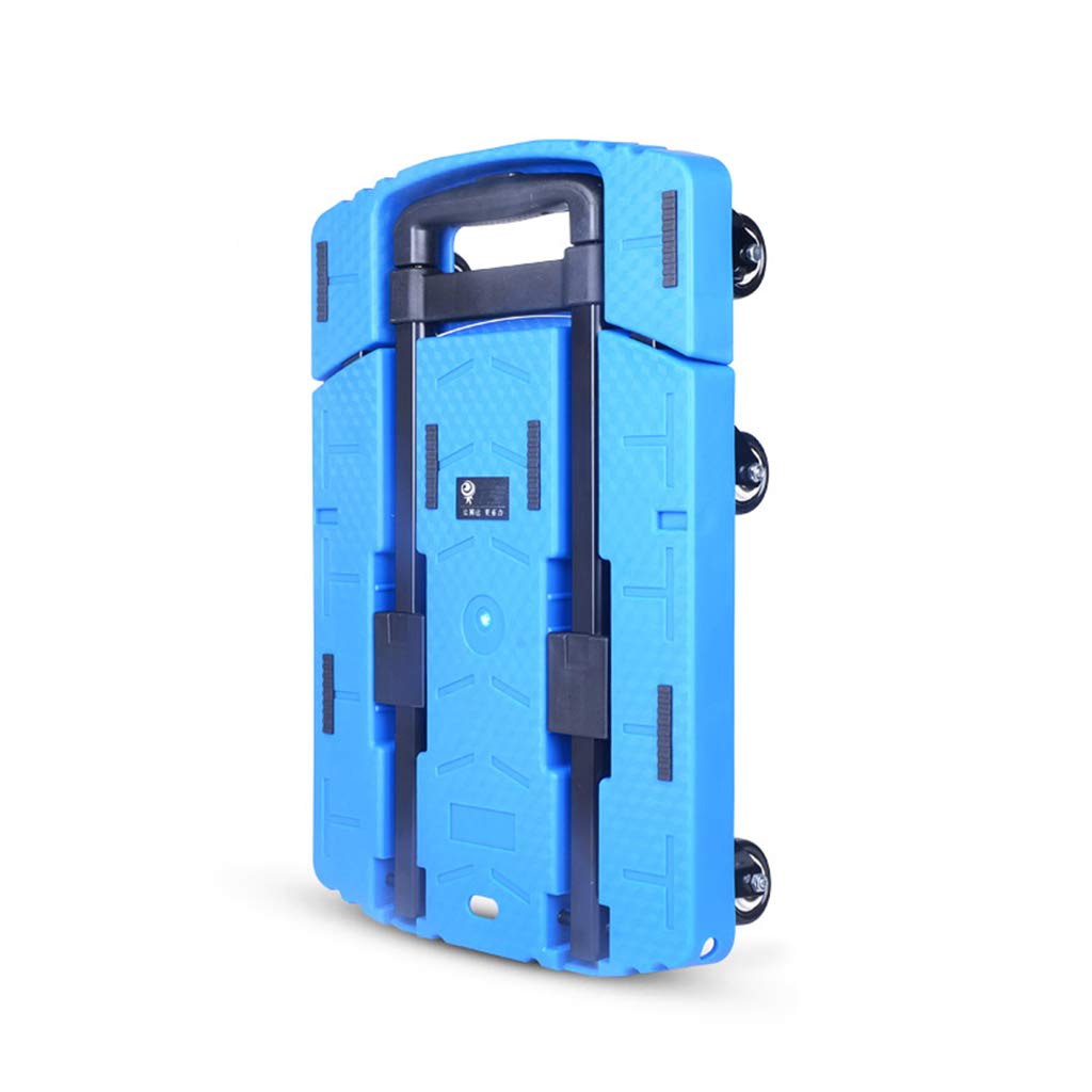 Carrello per la movimentazione / Carrello della spesa, Base allargata, Telescopico e portatile, Carico da 100 kg, Spinta diritta e trazione, per Movimentazione merci, Controllo bagagli