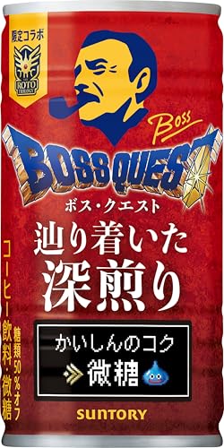 サントリー ボス クエスト 辿り着いた深煎り コーヒー缶 185gのサムネイル