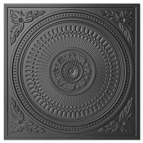 Image of Art3d 12-Pack 2 x 2 ft Drop Ceiling Tiles for Interior Decor, Black