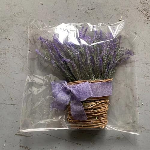 Ramo de flores de lavanda morada seca miniatura 5