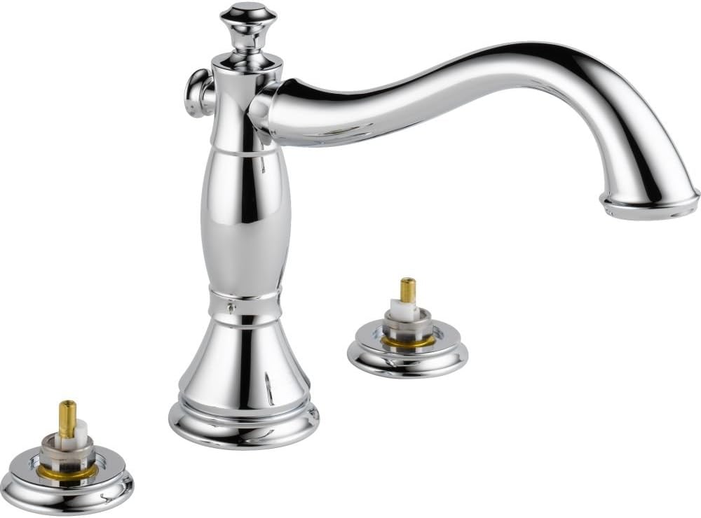 Delta Cassidy Roman Tub Faucet, Chrome Deck Mount Bathtub Faucet, Chrome T2797-LHP (Valve and Handles Not Included)