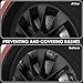 EVOOOR All-in-one Wheel Rim Protector for Tesla Model Y - Strips for Curb Rash Prevention - Set of 4 Rim Protector Easy to Install(Matte Black,21'')