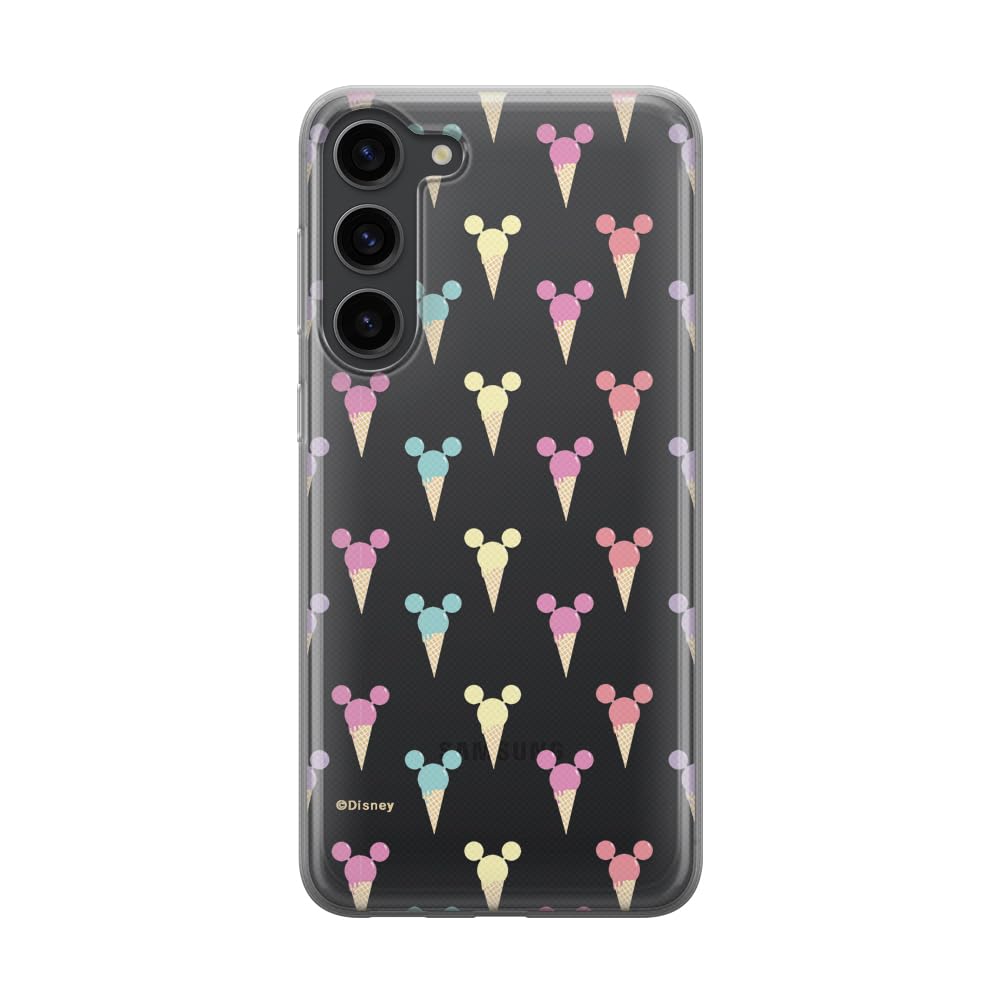 ERT GROUP mobile phone case for Samsung S23 PLUS original and officially Licensed Disney pattern Mickey 002 optimally adapted to the shape of the mobile phone, partially transparent