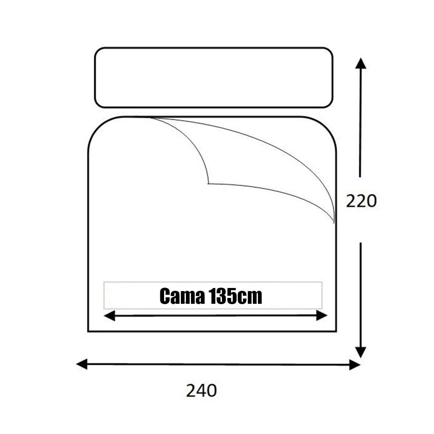 variouss Edredón para Invierno, Relleno Nórdico de 400gr/m² de Fibra Hueca Siliconada, Antialérgico, antiácaros, Transpirable (240 x 220 cm)