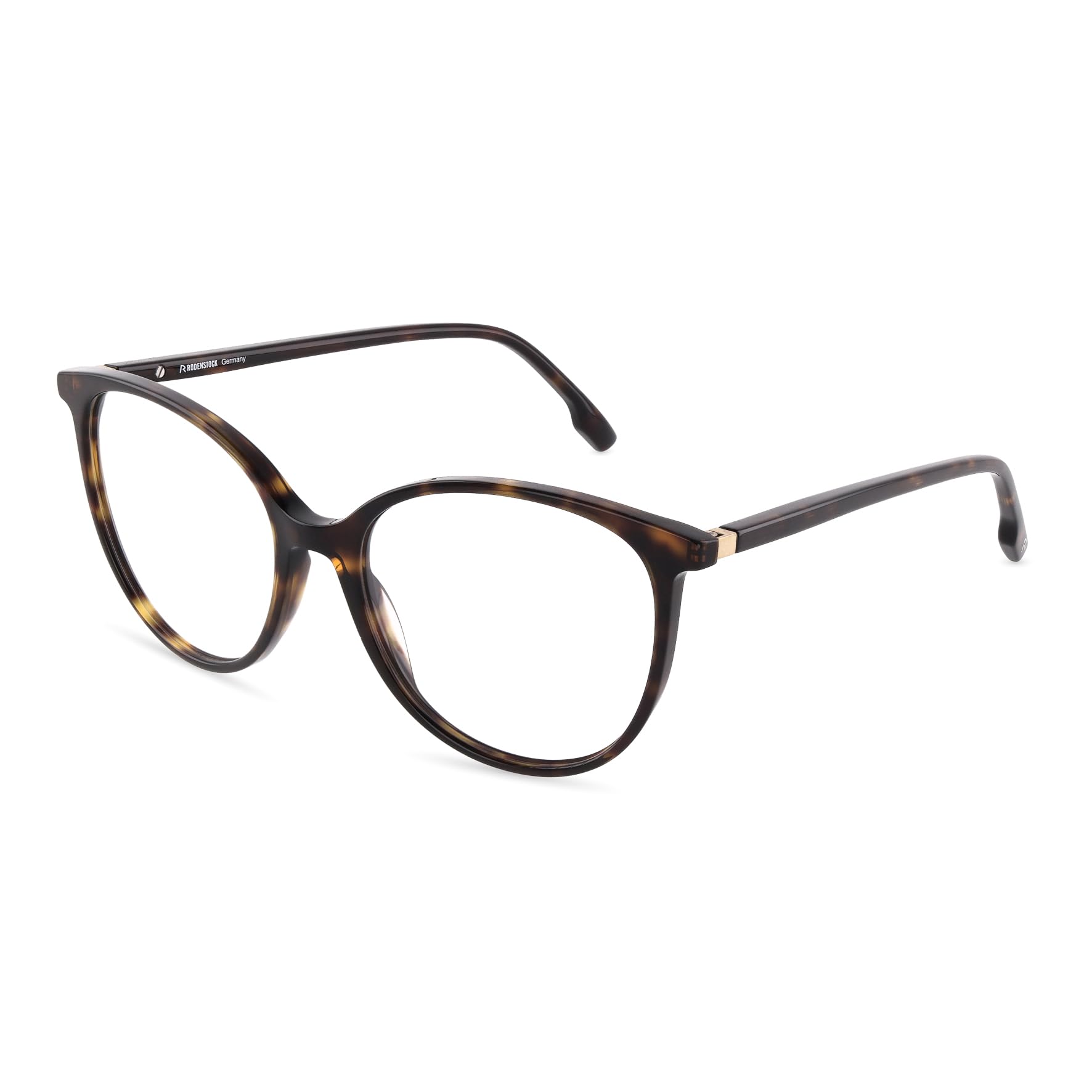 Rodenstock Brille mit Sehstärke für Damen optional mit Sonnenbrillentönung oder Blaulichtfilter, Rund, gefertigt aus Acetat (inklusive Brillenetui)