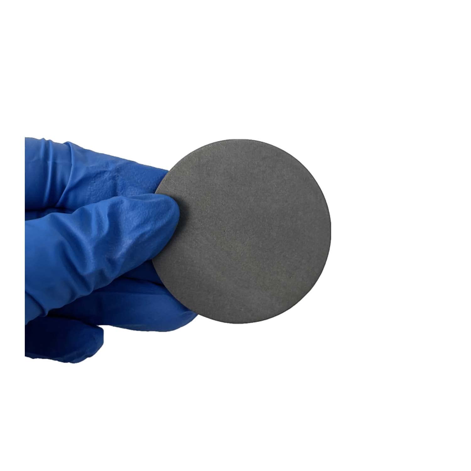 1 Pack Graphite Target 99.99% High Purity EDM Plumbago Plate Graphite Sputtering Target with Copper Backplane (D50.8mm x3mm) for Lab Research Industry