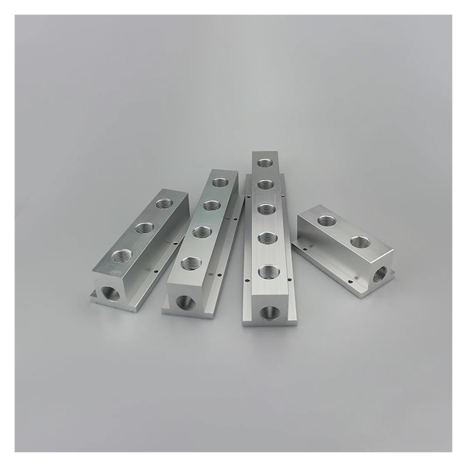 1 szt. 0,6 cm żeński 2 3 4 5 6 7 8 9 10 sposobów 4-12 portów solidny aluminiowy rozdzielacz kolektora powietrza w kształcie litery T (5-drożny 7 portów)