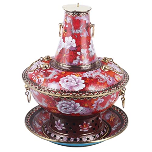 Olla China de Cobre 30 cm color Rojo