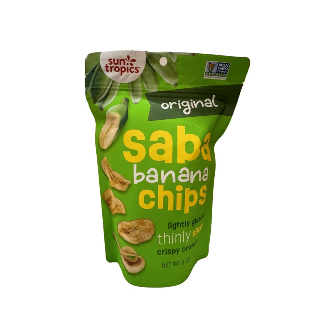 snack Sun Tropics Island Original Saba Banana Chips (6oz
