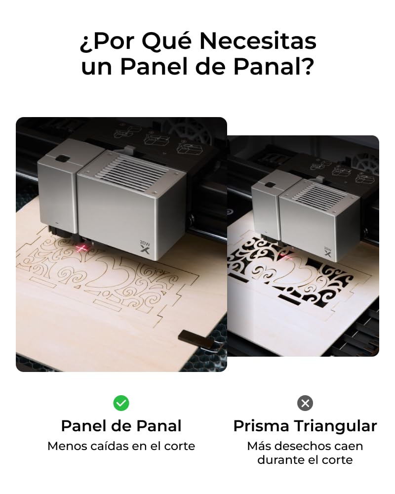 xTool Base Elevada M1 Ultra con Panel de Nido de Abeja, Panel de Trabajo de Nido de Abeja para Rápida Disipación de Calor y Protección de Escritorio, Dimensiones: 24,4" x 19,6" x 5,5".