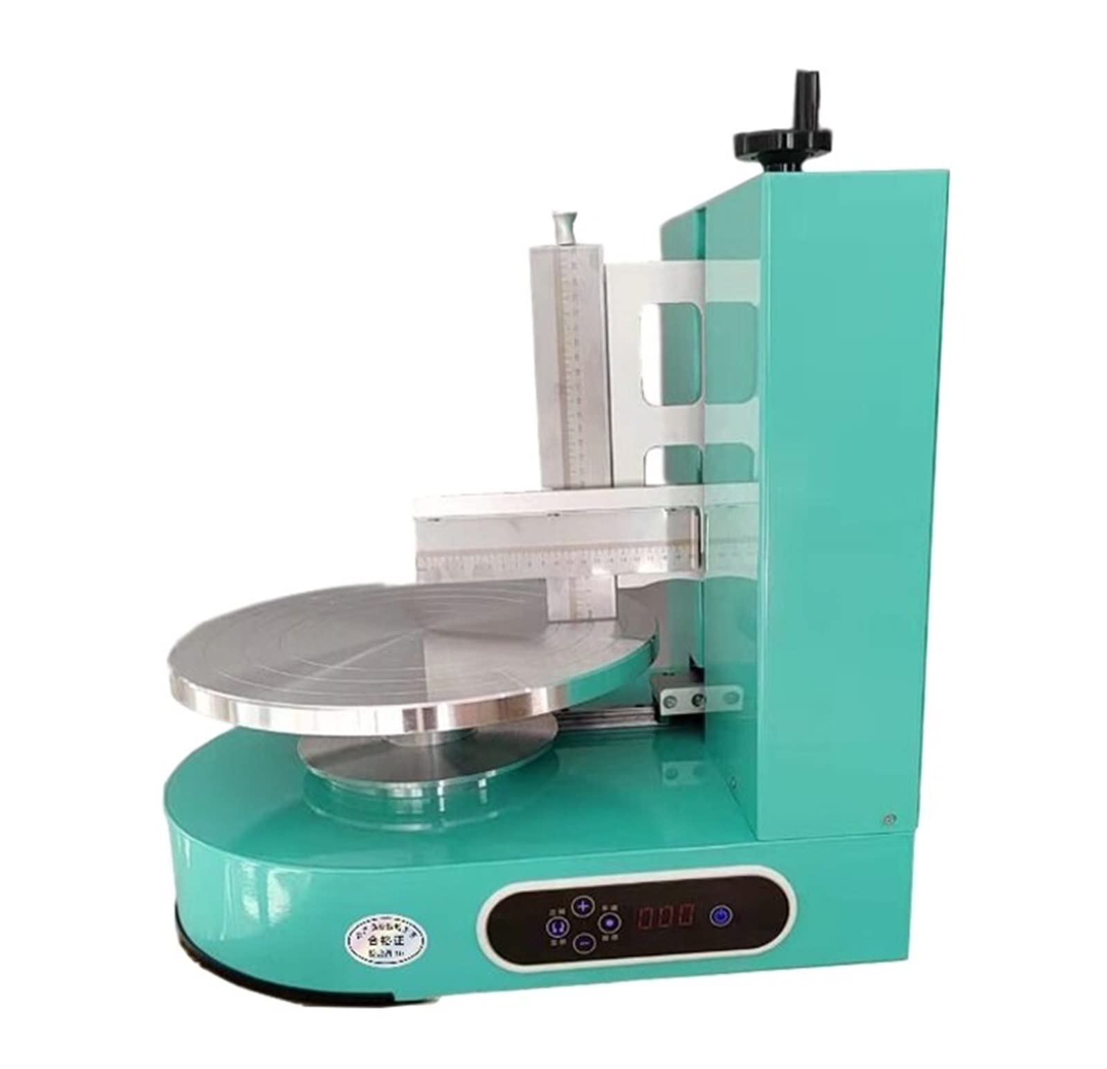 Aplicador de torta ajustable rotativo eléctrico Herramientas for hornear pasteles de cumpleaños de 4-12 pulgadas, máquina automática for alisar pasteles de cumpleaños, máquina de llenado de recubrimie